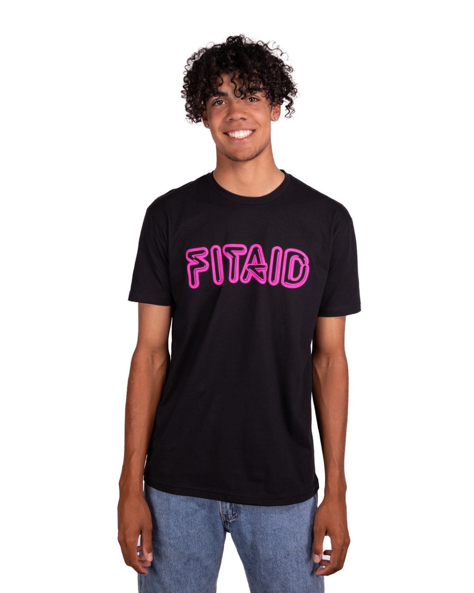 NEON NIGHTS T-shirt - Neon Magenta