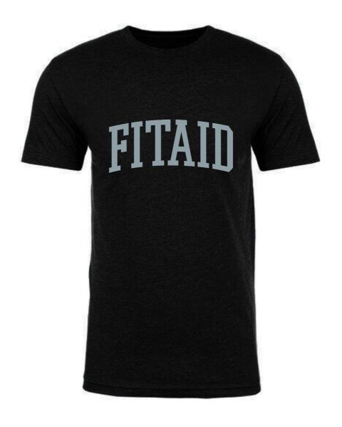 FITAID College Tee - Black Ash