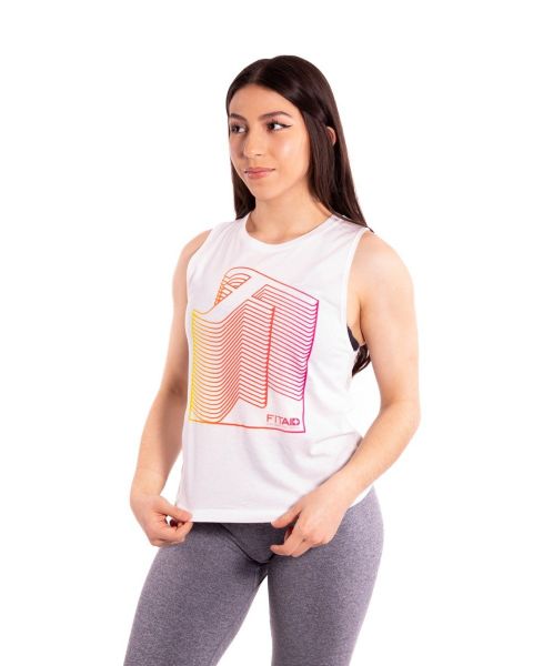 FITAID Stacked Logo Muscle Tank