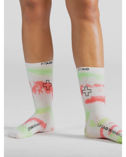 FITAID Tie Dye Socks - Green