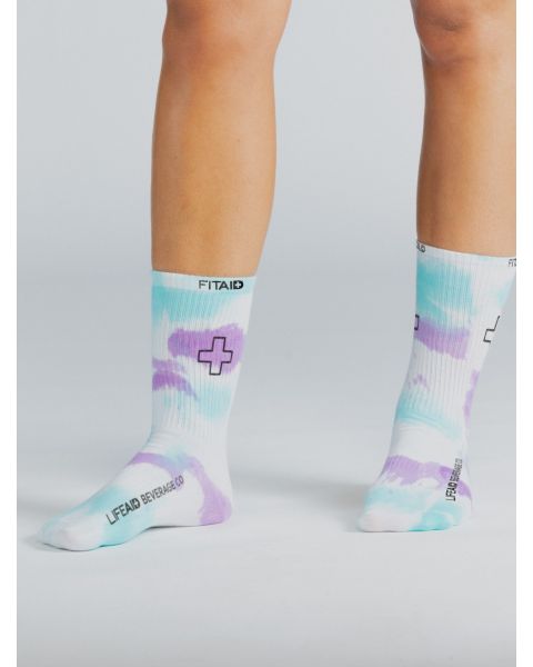 FITAID Tie Dye Socks - Turquoise