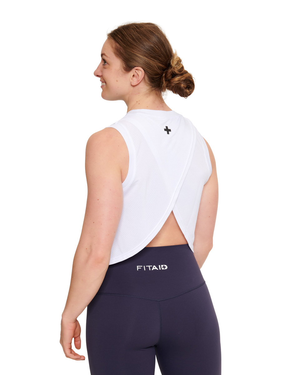 FITAID Open Back Cropped Jersey
