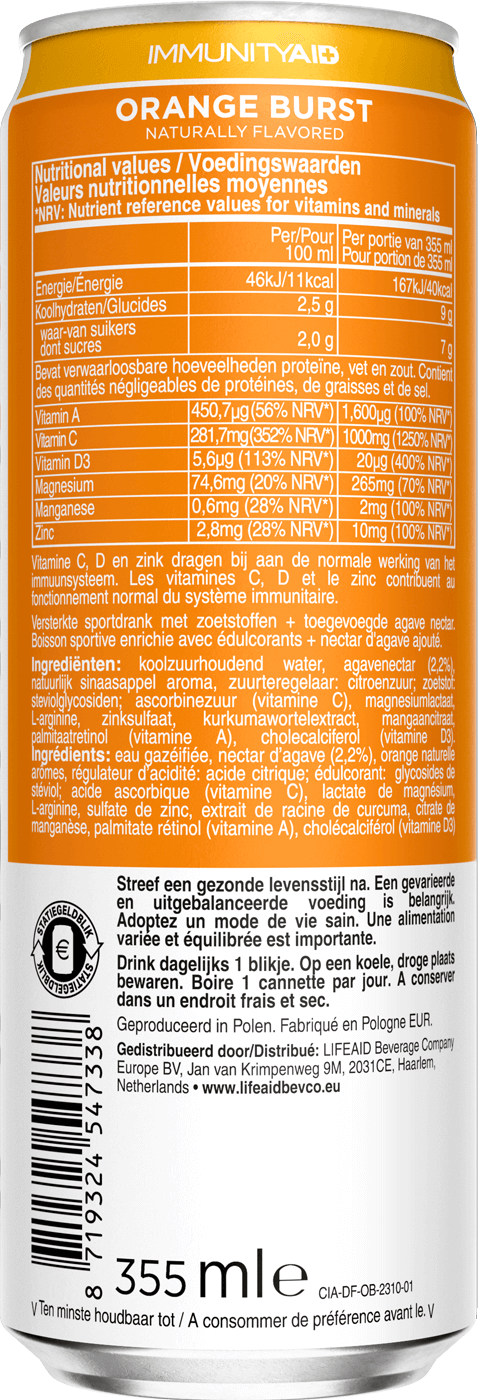Immunityaid Can's Back